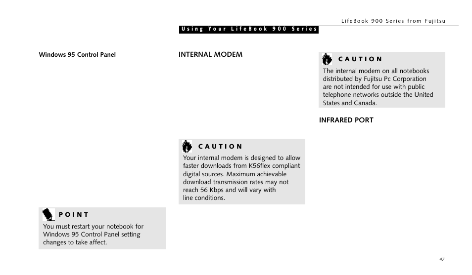 FUJITSU LIFEBOOK 990TX2 User Manual | Page 57 / 209