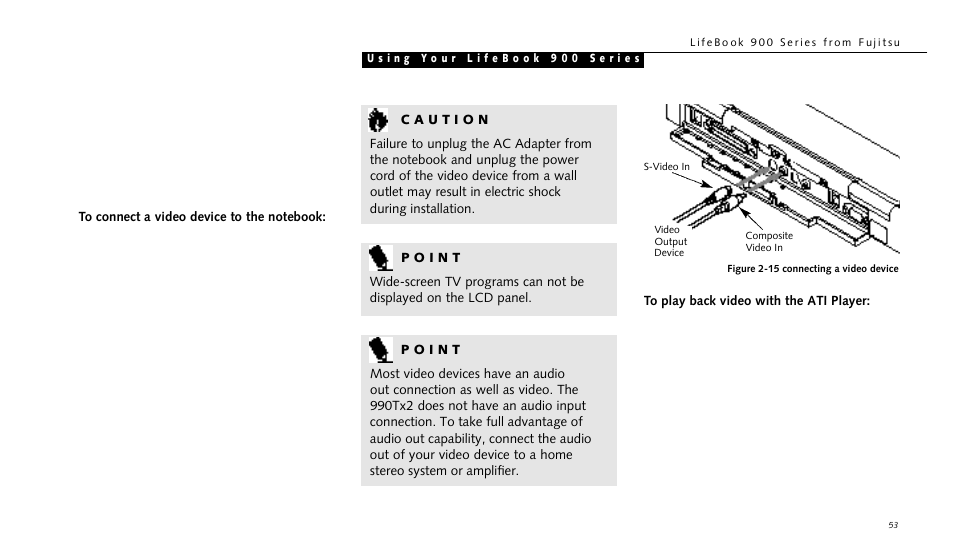 FUJITSU LIFEBOOK 990TX2 User Manual | Page 63 / 209