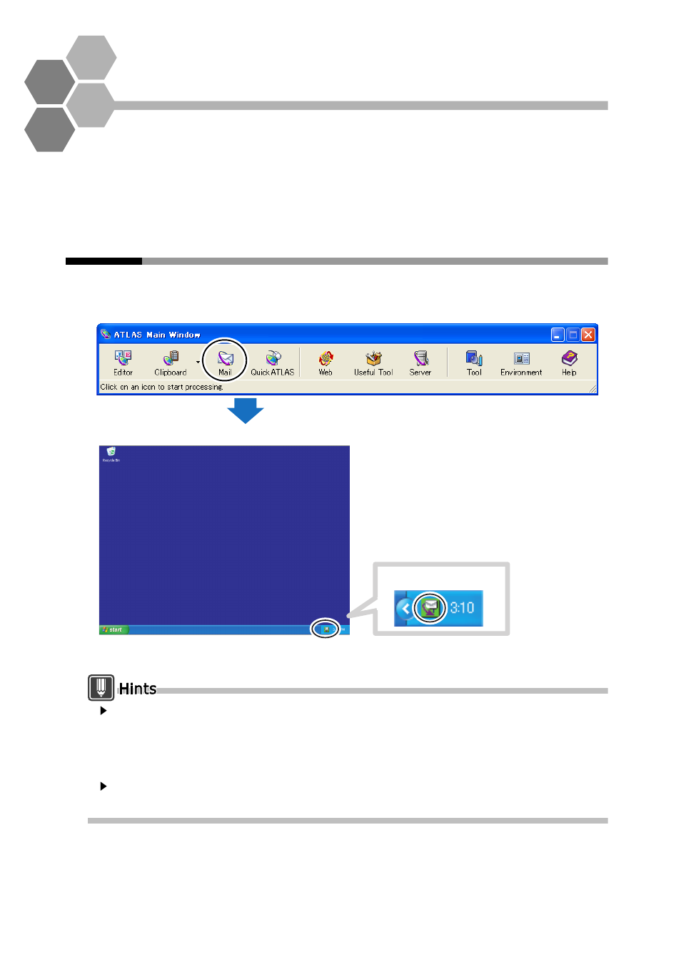 6 translating mail [mail translation, 1 starting mail translation, Chapter 6 translating mail [mail translation | Translating mail, Mail translation, Starting mail translation | FUJITSU Atlas V14 BIWD-0991-01ENK(00) User Manual | Page 118 / 302