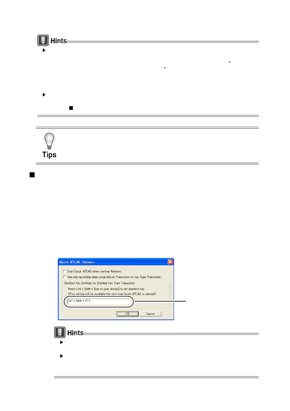 Setting the start key for key type translation | FUJITSU Atlas V14 BIWD-0991-01ENK(00) User Manual | Page 125 / 302