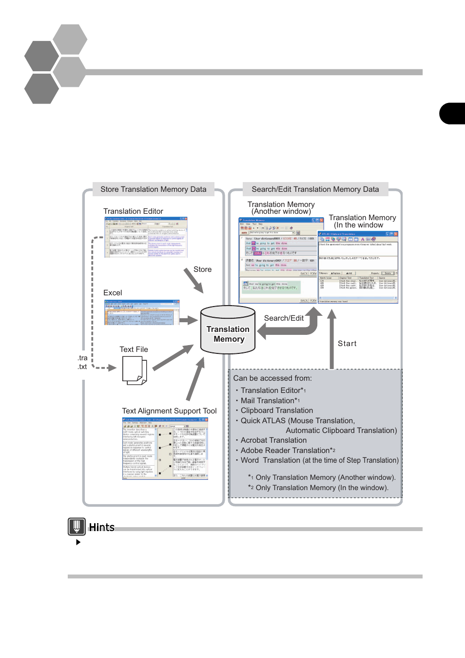 10 using the translation memory, Chapter 10 using the translation memory | FUJITSU Atlas V14 BIWD-0991-01ENK(00) User Manual | Page 183 / 302