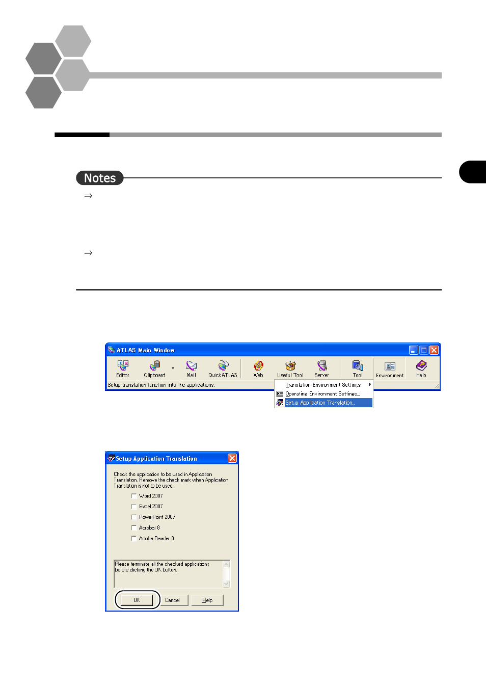 D uninstalling atlas, D.1 uninstalling application translation, Uninstalling atlas | Uninstalling application translation | FUJITSU Atlas V14 BIWD-0991-01ENK(00) User Manual | Page 282 / 302