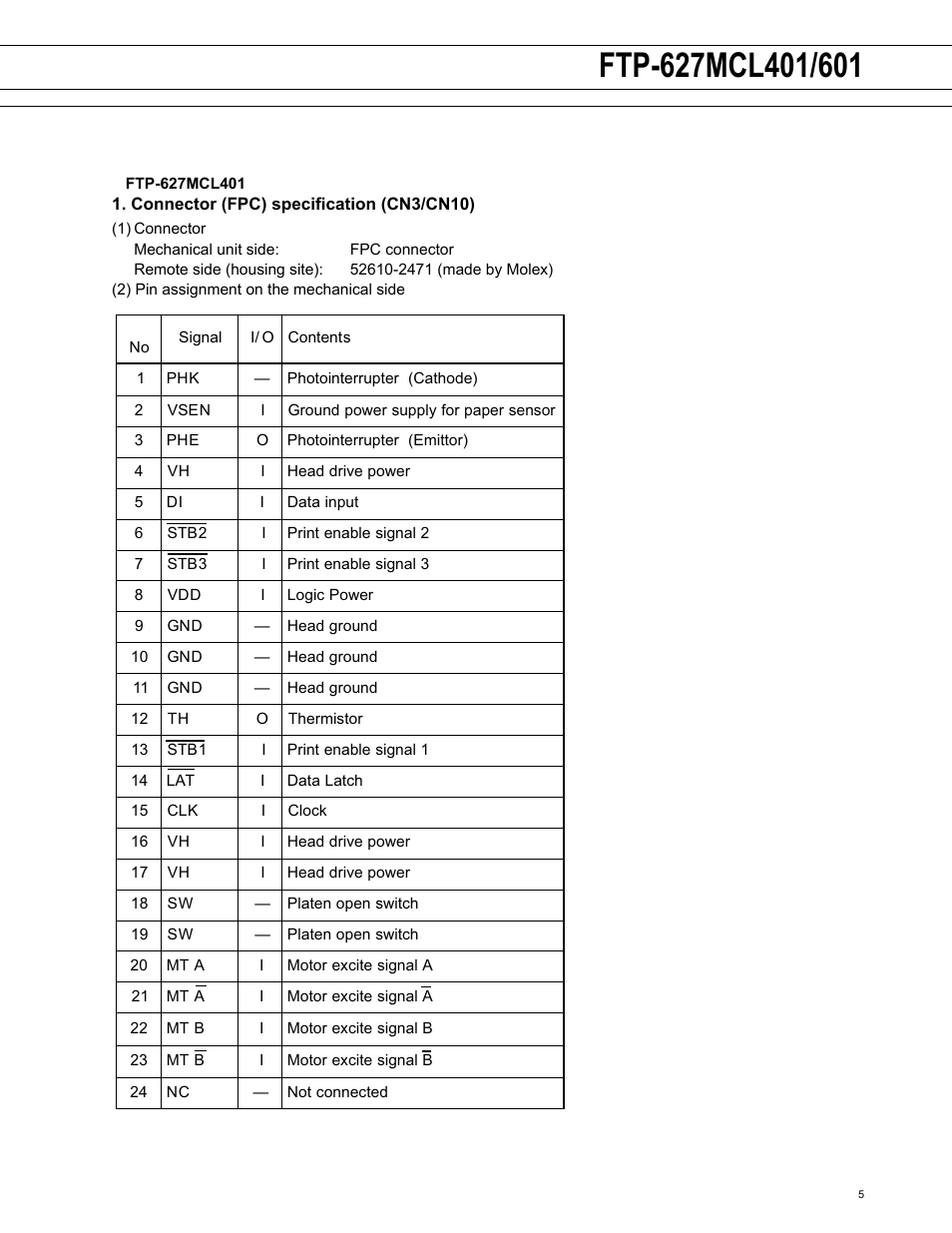 FUJITSU FTP-607 Series User Manual | Page 5 / 7