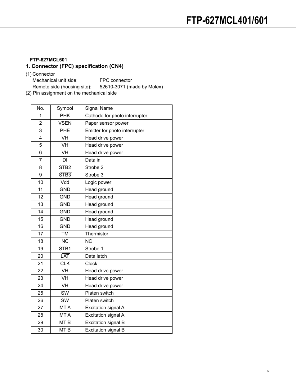 FUJITSU FTP-607 Series User Manual | Page 6 / 7