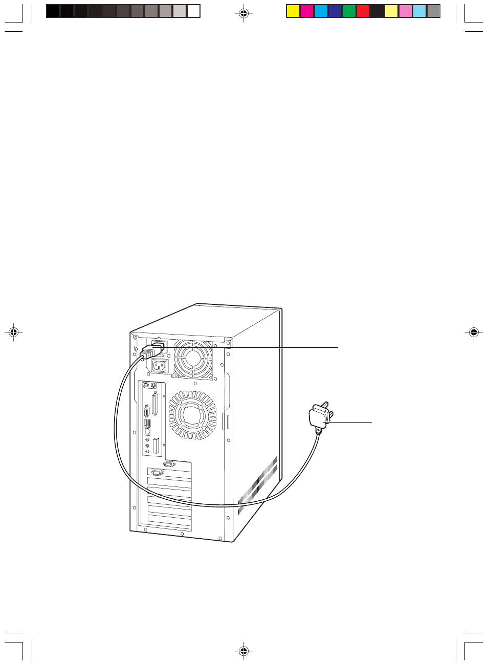 Connecting the power cable | FUJITSU 8000 SERIES User Manual | Page 26 / 88