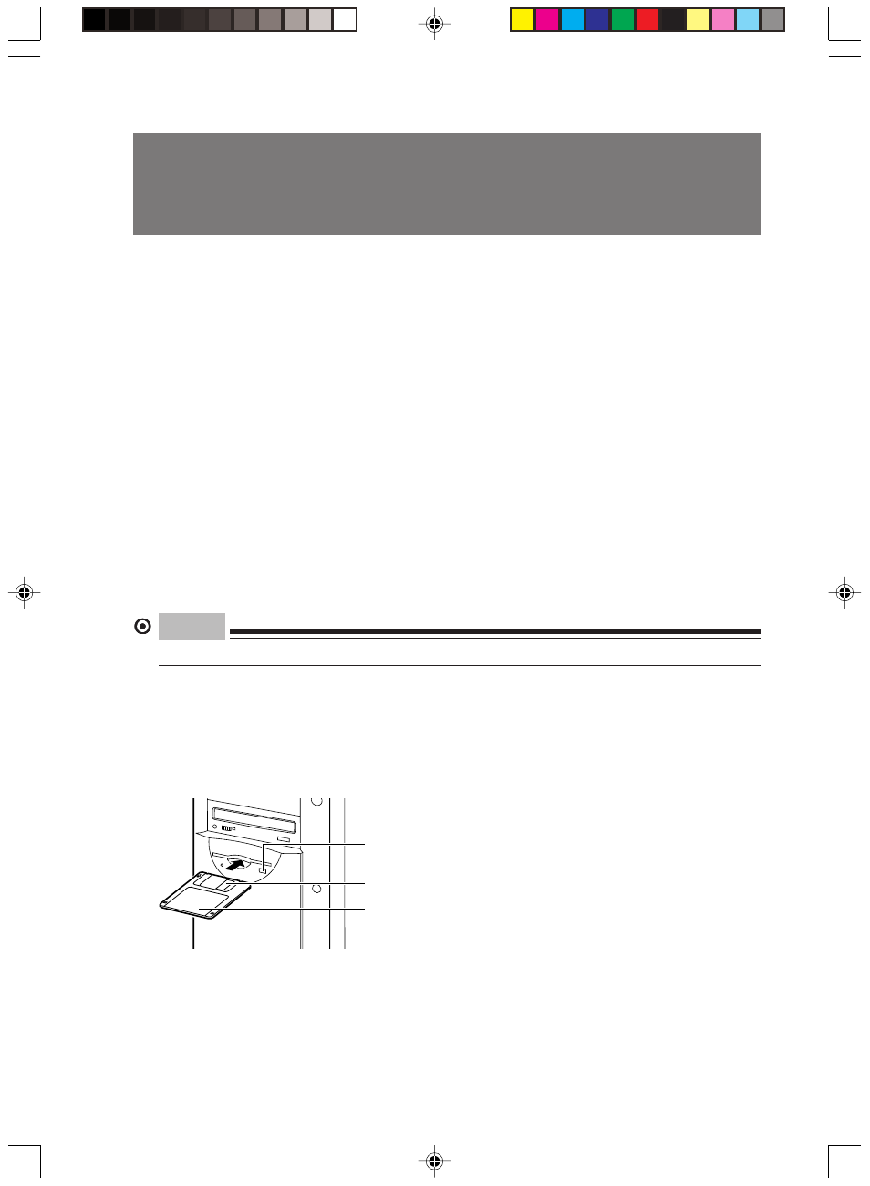 10 floppy disk, Inserting or removing a floppy disk point | FUJITSU 8000 SERIES User Manual | Page 35 / 88