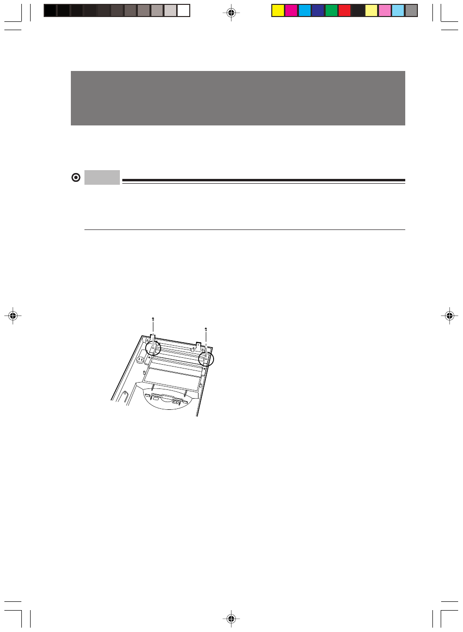 6 installing other devices, Installing front access bay options, Point | FUJITSU 8000 SERIES User Manual | Page 61 / 88