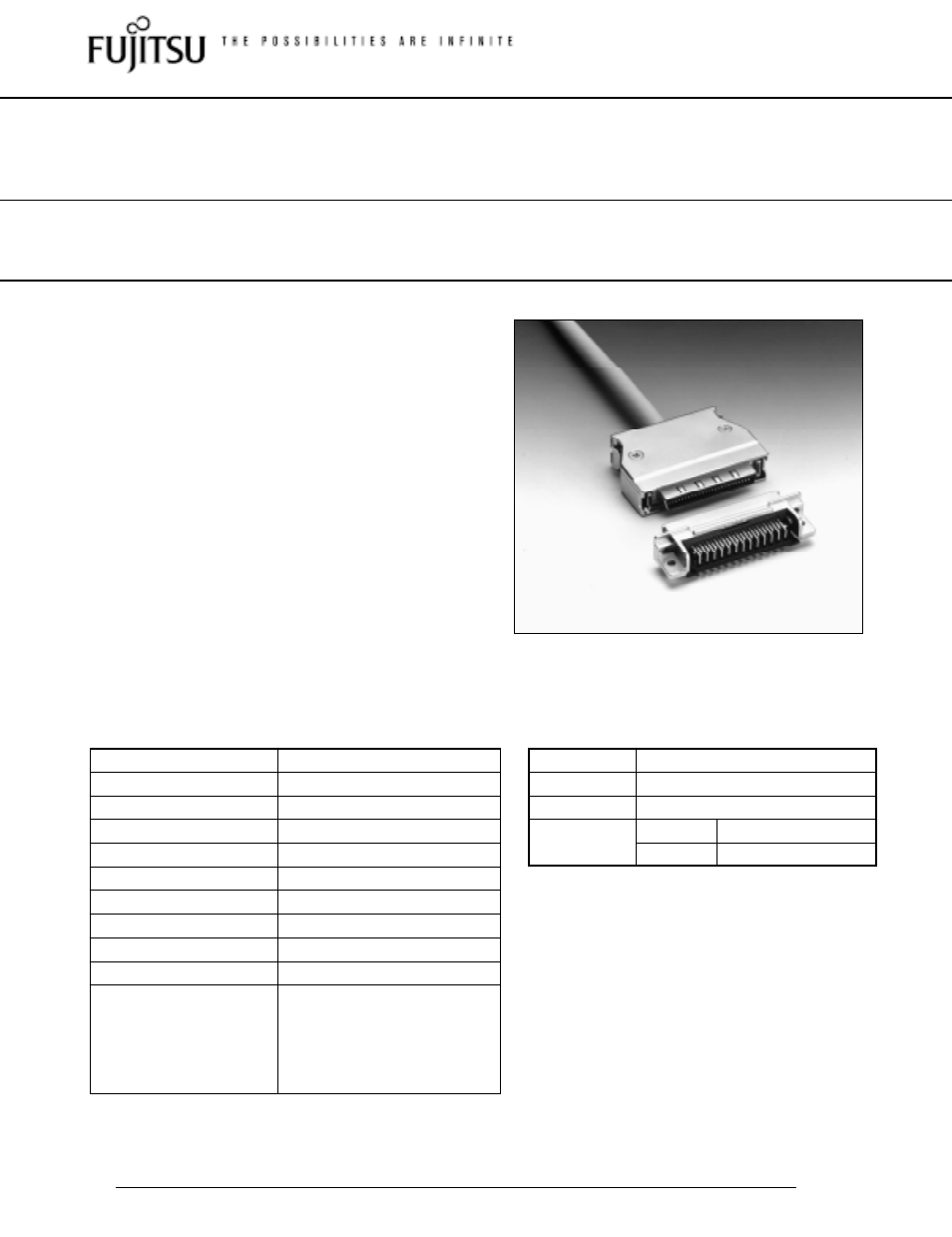 FUJITSU FOR BOARD-TO-CABLE CONNECTION 240 User Manual | 12 pages