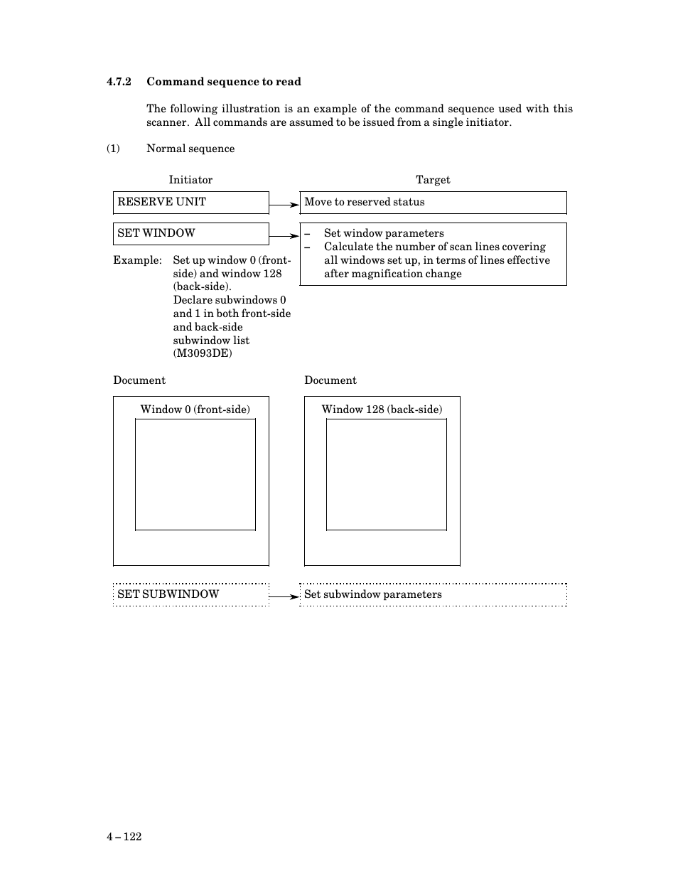 2 command sequence to read, Command sequence to read | FUJITSU M3093DG User Manual | Page 154 / 208