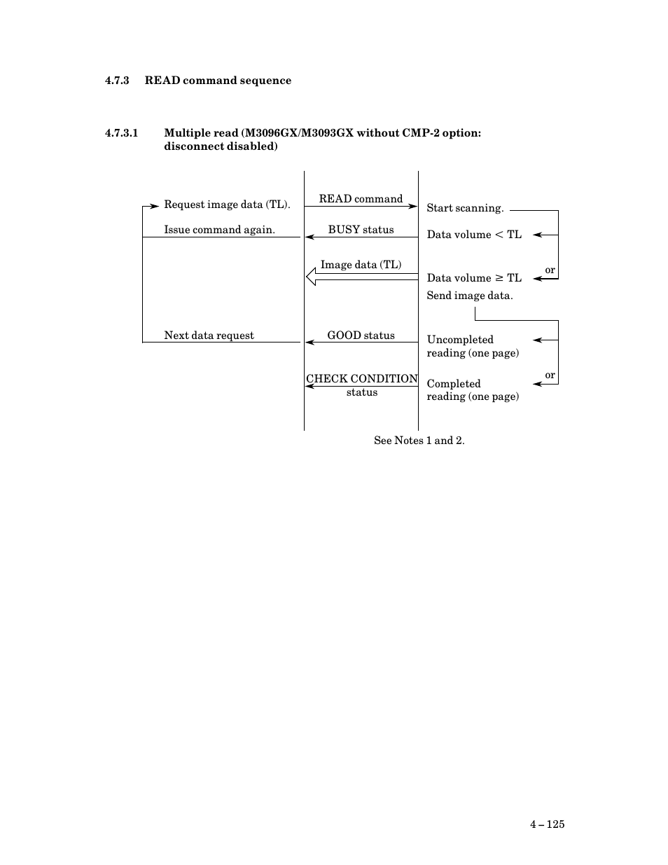 3 read command sequence, Read command sequence | FUJITSU M3093DG User Manual | Page 157 / 208