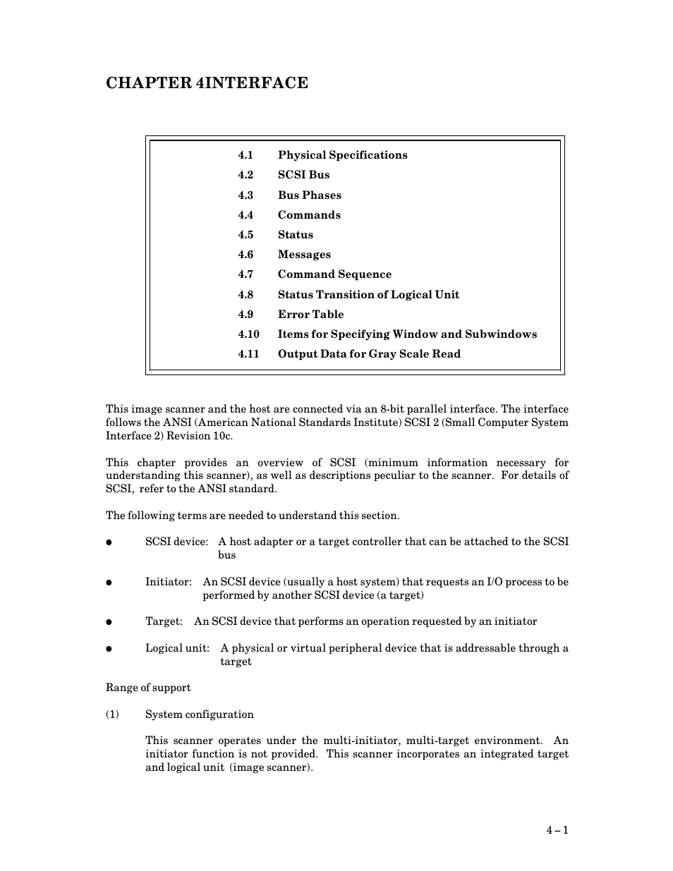 Chapter 4interface, Chapter 4, Interface | FUJITSU M3093DG User Manual | Page 33 / 208