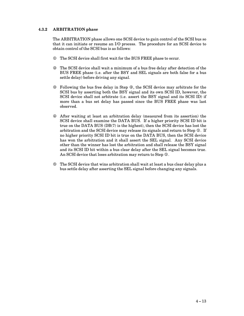 2 arbitration phase, Arbitration phase | FUJITSU M3093DG User Manual | Page 45 / 208
