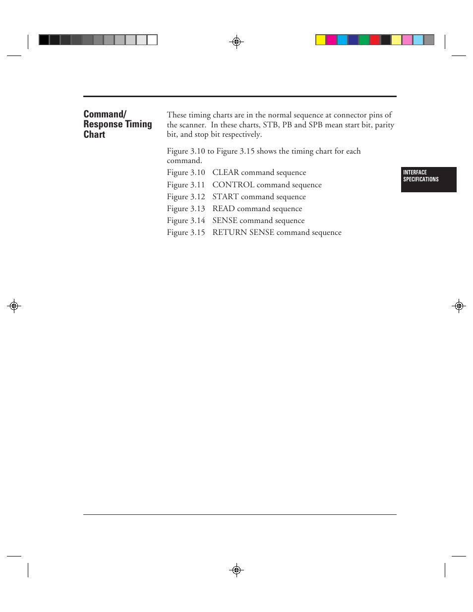 Command/ response timing chart, Command/response timing chart -93 | FUJITSU M3099EX/EH User Manual | Page 121 / 228
