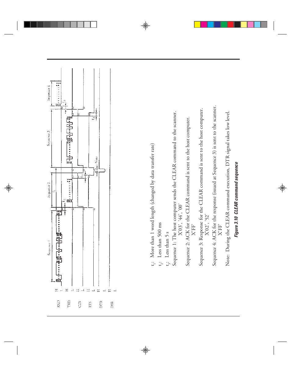 10 clear command sequence -94 | FUJITSU M3099EX/EH User Manual | Page 122 / 228