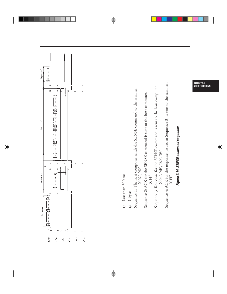 14 sense command sequence -101 | FUJITSU M3099EX/EH User Manual | Page 129 / 228
