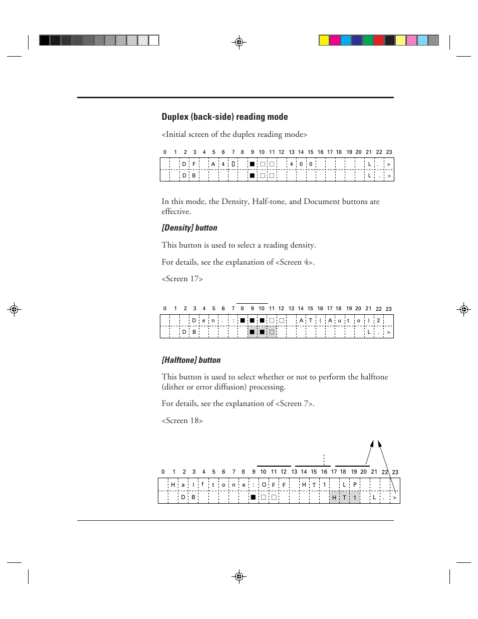 Duplex (back-side) reading mode | FUJITSU M3099EX/EH User Manual | Page 150 / 228