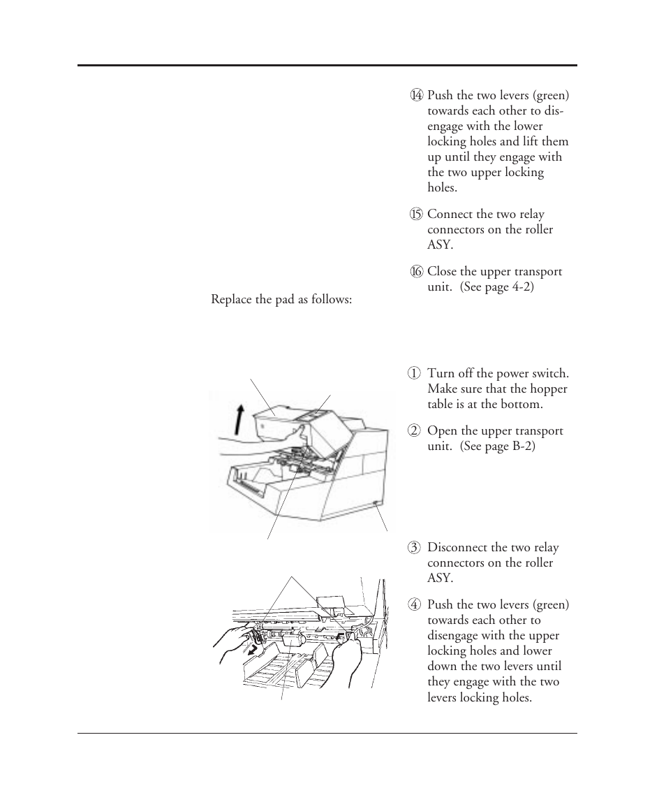 Pad replacement, Pad replacement -38 | FUJITSU M3099EX/EH User Manual | Page 168 / 228