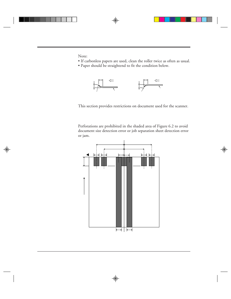 Document limitations, Areas that must not be perforated, Document limitations -4 | Areas that must not be perforated -4, 2 areas that must not be perforated -4 | FUJITSU M3099EX/EH User Manual | Page 180 / 228