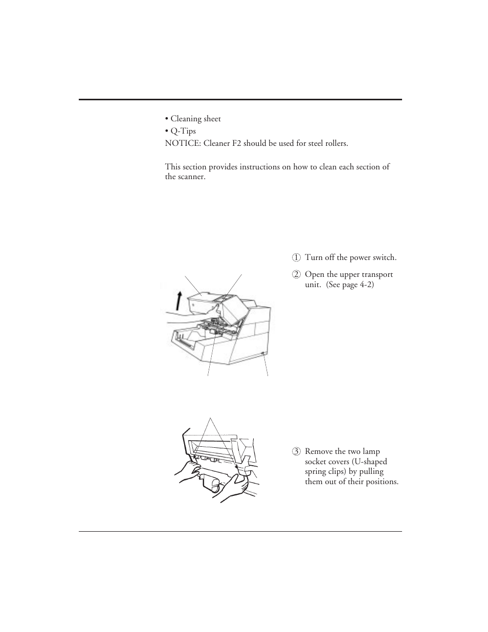 Procedure, Cleaning the front-side lamp, Procedure -2 | Cleaning the front-side lamp -2 | FUJITSU M3099EX/EH User Manual | Page 188 / 228