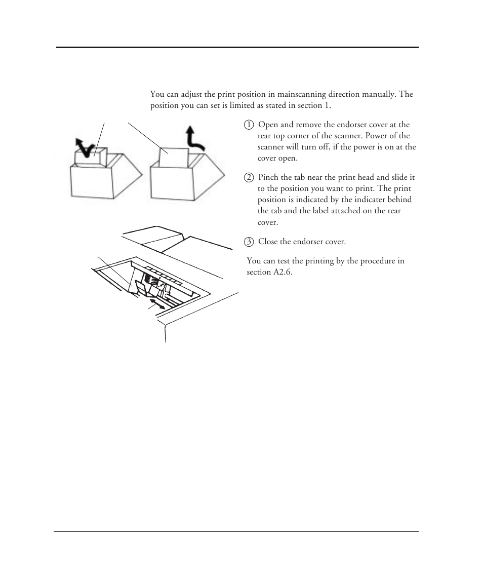 A3.2 print head position adjustment | FUJITSU M3099EX/EH User Manual | Page 202 / 228
