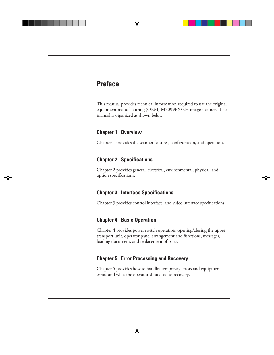 Preface | FUJITSU M3099EX/EH User Manual | Page 4 / 228