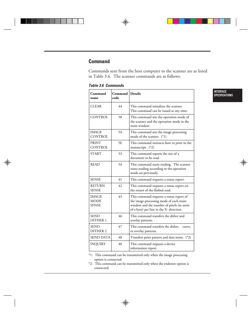 Command, Command -17, 6 commands -17 | FUJITSU M3099EX/EH User Manual | Page 45 / 228