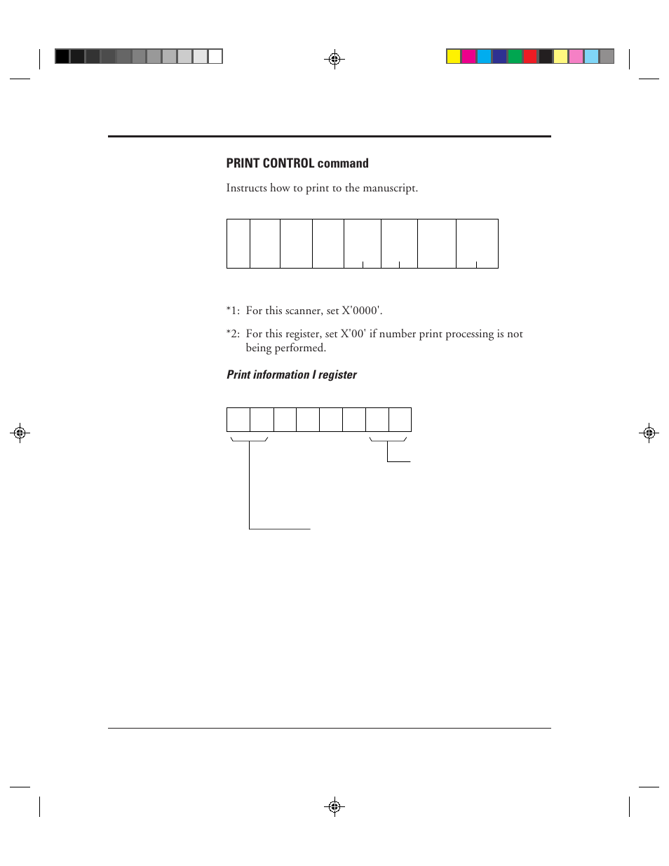 Print control command | FUJITSU M3099EX/EH User Manual | Page 76 / 228