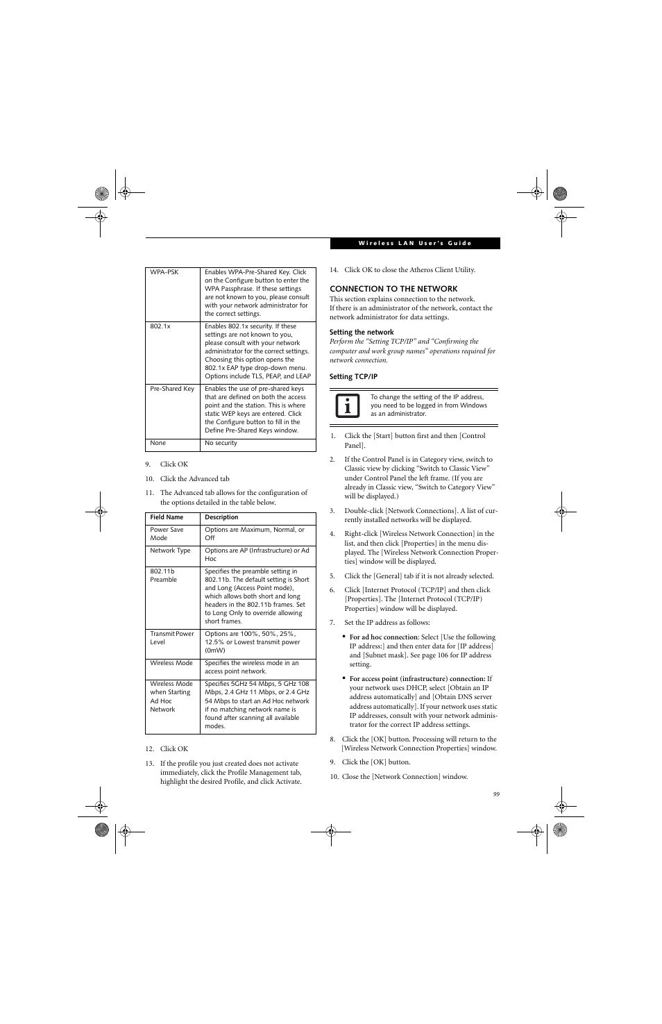 FUJITSU LifeBook Tablet PC T4220 User Manual | Page 109 / 136