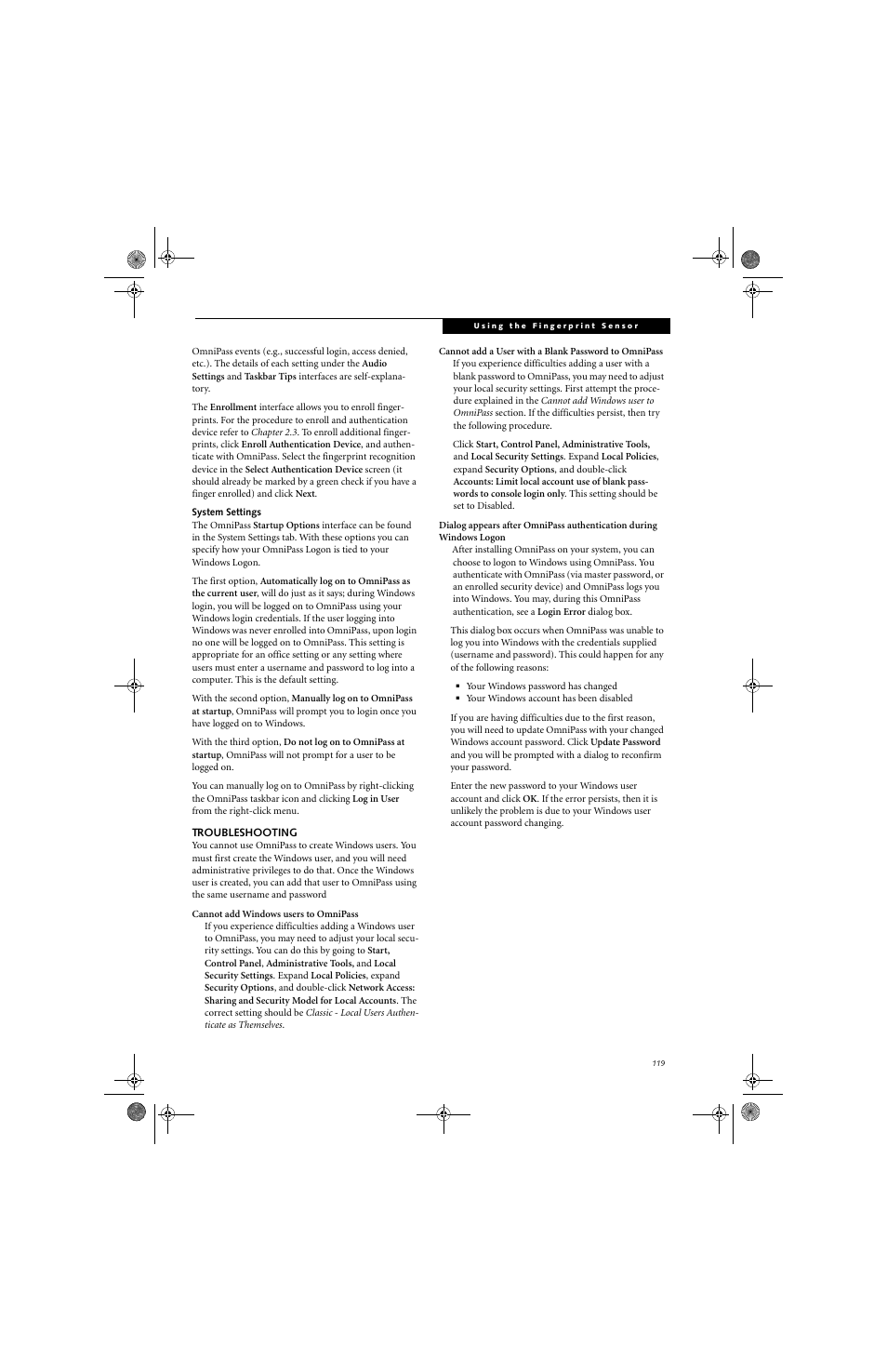FUJITSU LifeBook Tablet PC T4220 User Manual | Page 127 / 136
