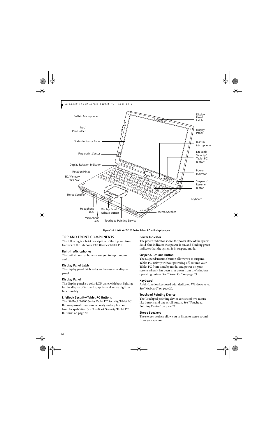 FUJITSU LifeBook Tablet PC T4220 User Manual | Page 18 / 136