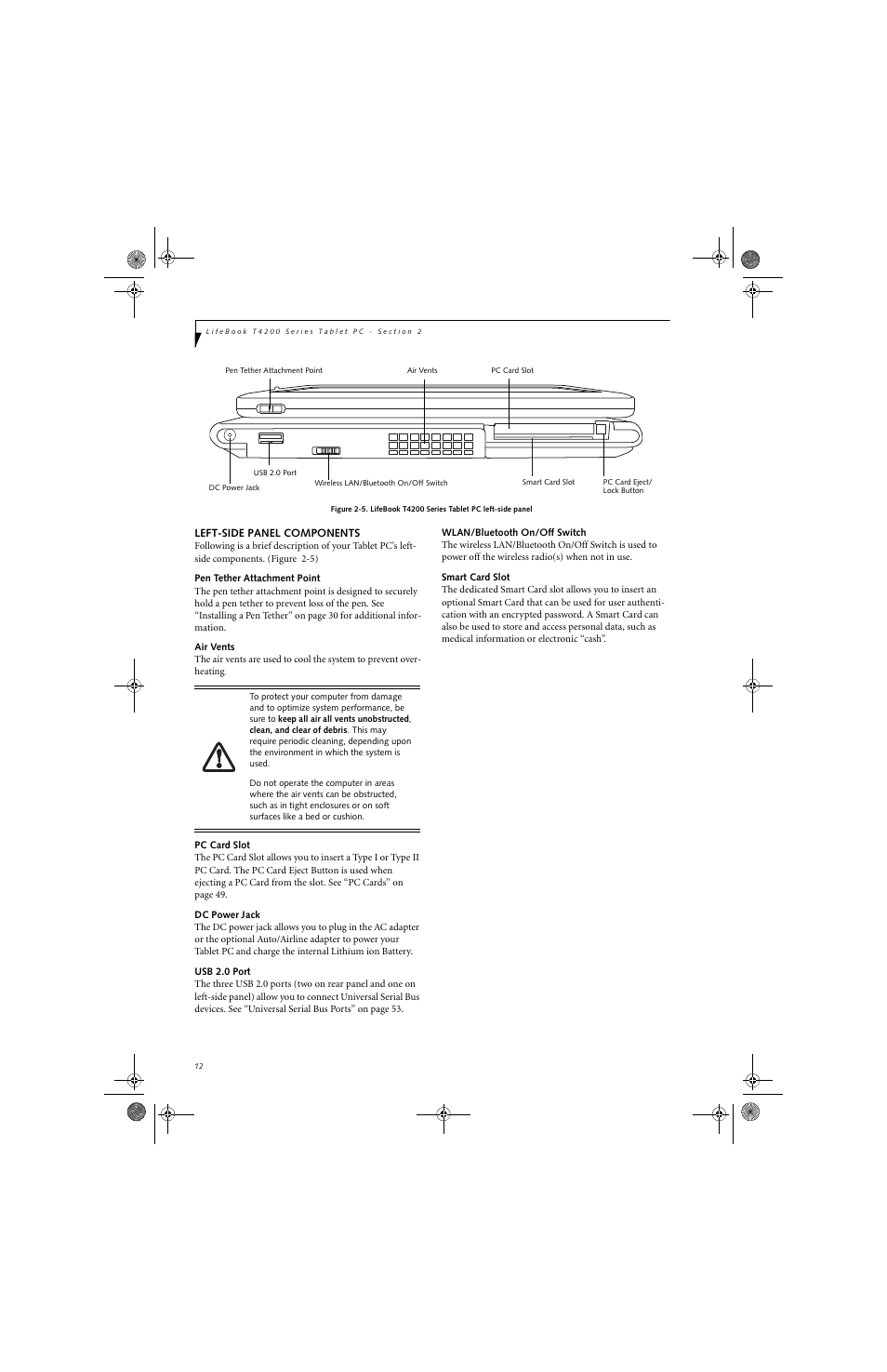 FUJITSU LifeBook Tablet PC T4220 User Manual | Page 20 / 136