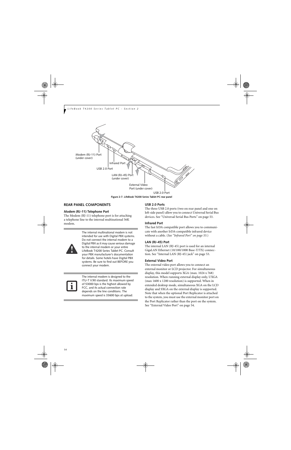 FUJITSU LifeBook Tablet PC T4220 User Manual | Page 22 / 136