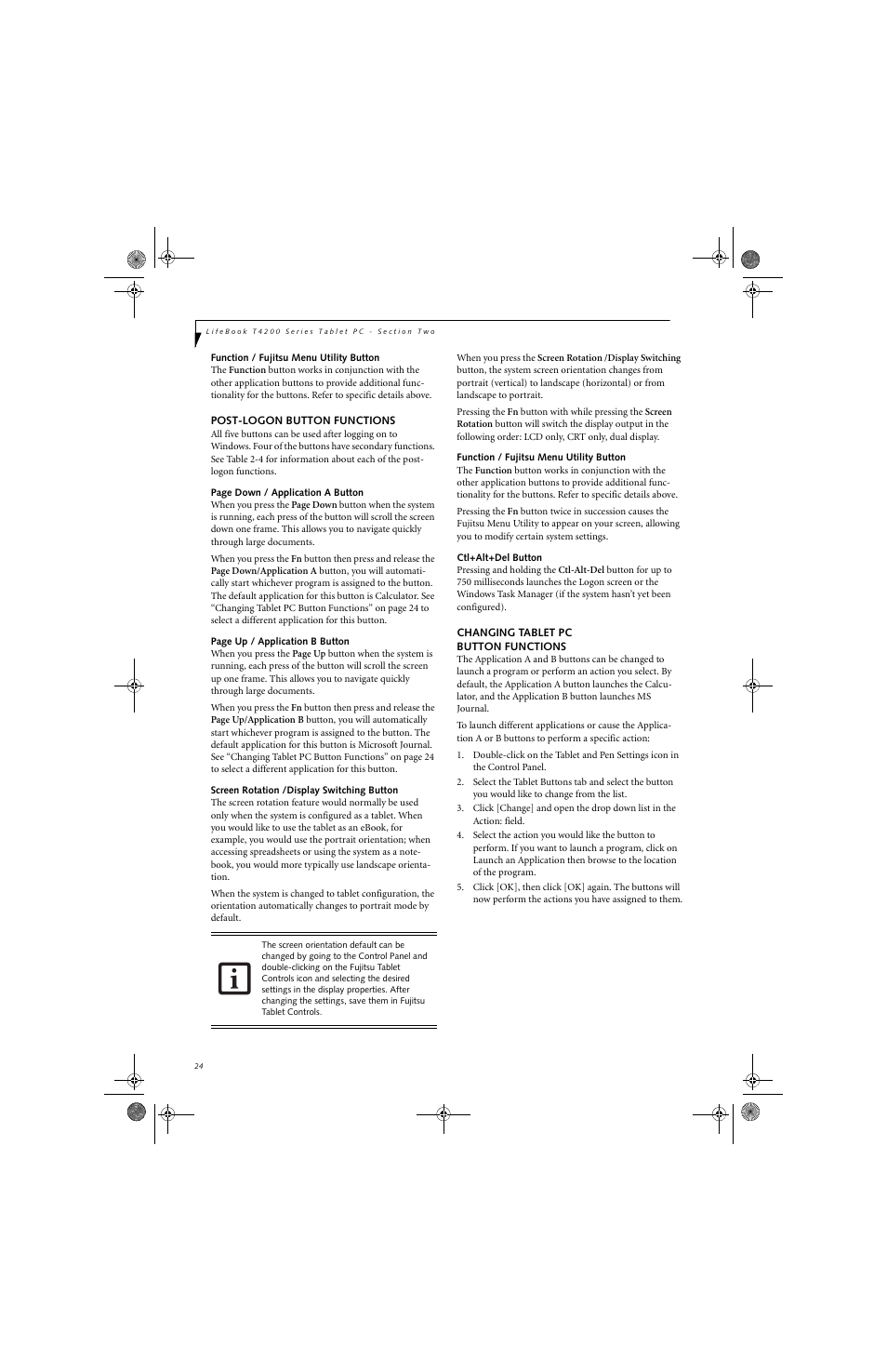 FUJITSU LifeBook Tablet PC T4220 User Manual | Page 33 / 136