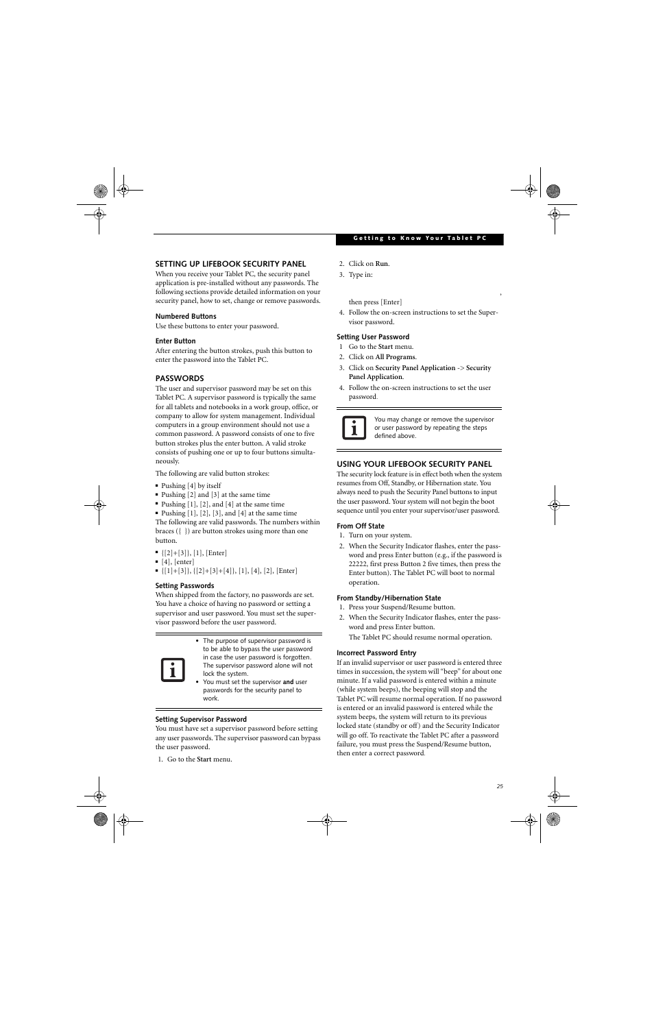FUJITSU LifeBook Tablet PC T4220 User Manual | Page 34 / 136