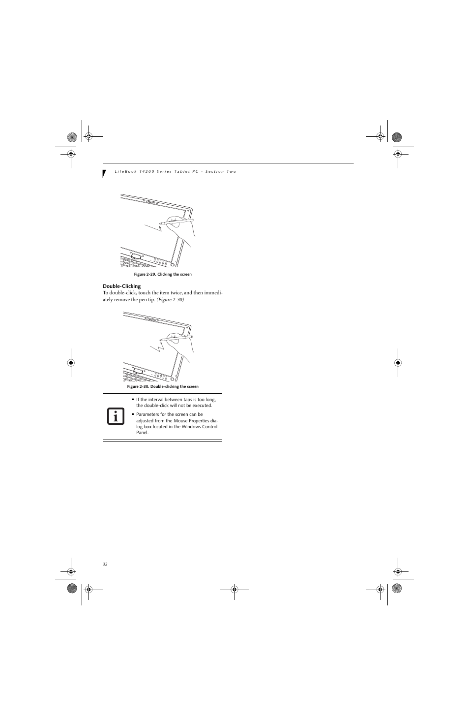 FUJITSU LifeBook Tablet PC T4220 User Manual | Page 42 / 136