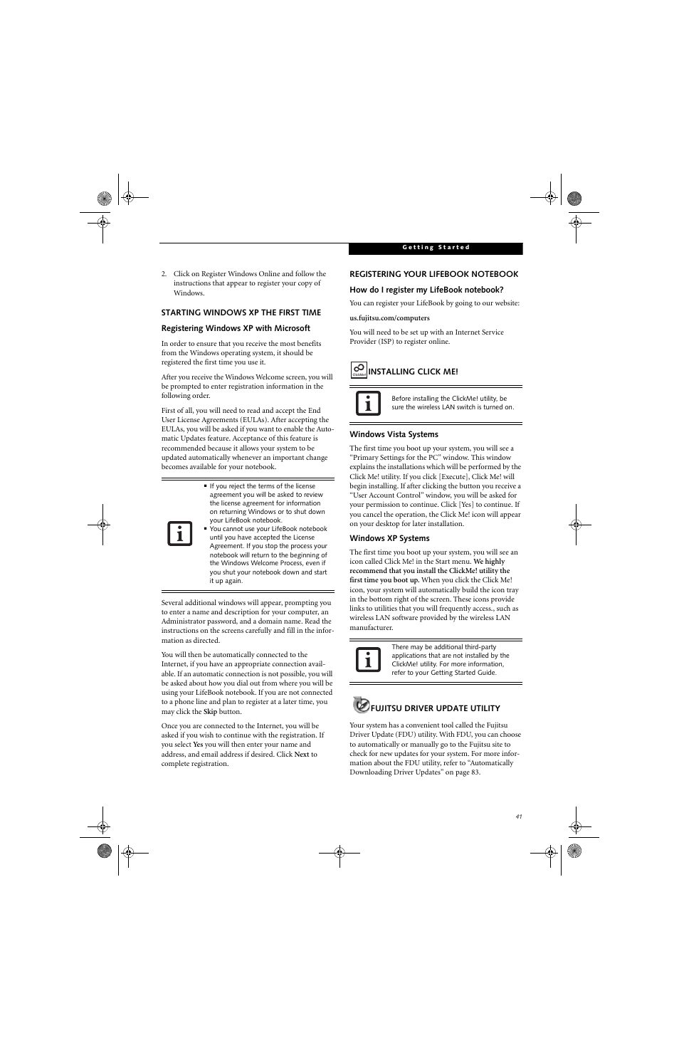 FUJITSU LifeBook Tablet PC T4220 User Manual | Page 50 / 136