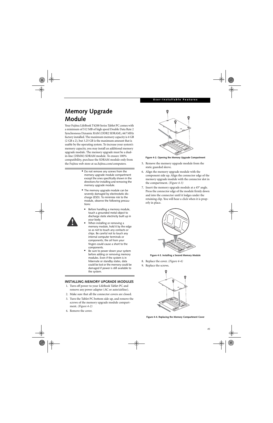 FUJITSU LifeBook Tablet PC T4220 User Manual | Page 55 / 136