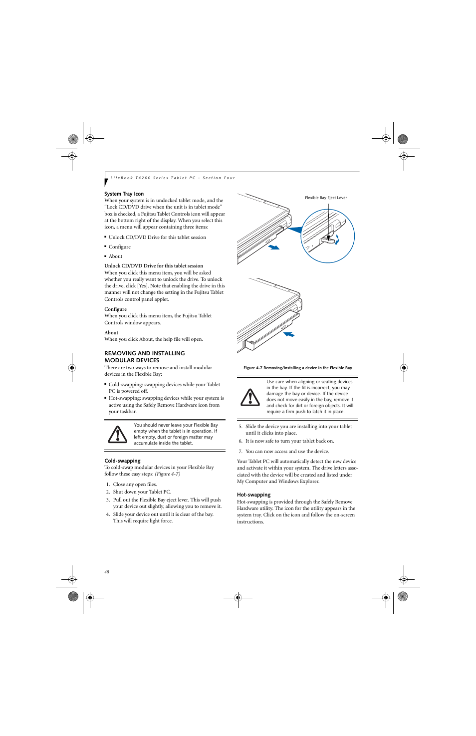 FUJITSU LifeBook Tablet PC T4220 User Manual | Page 58 / 136