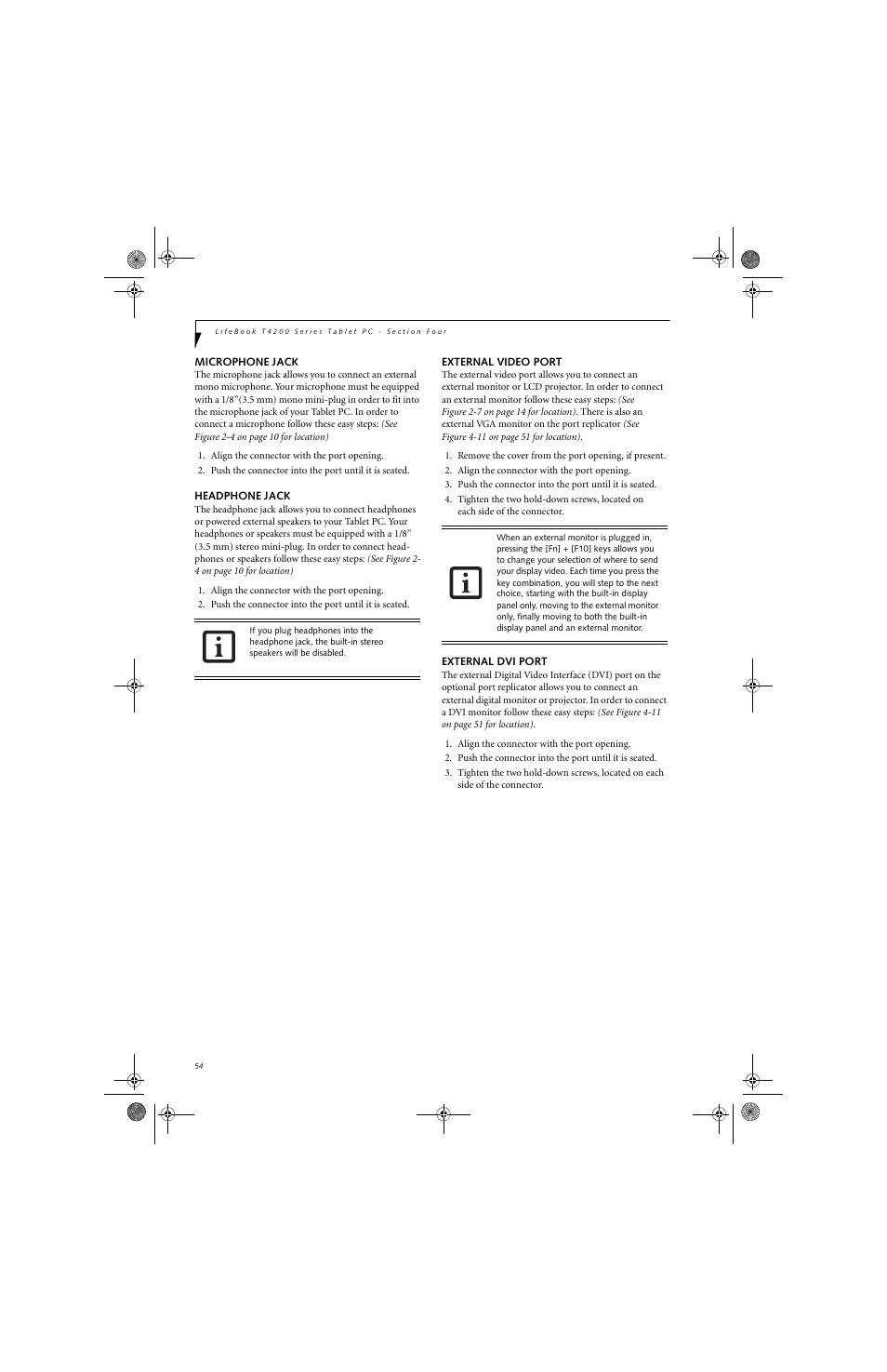FUJITSU LifeBook Tablet PC T4220 User Manual | Page 64 / 136