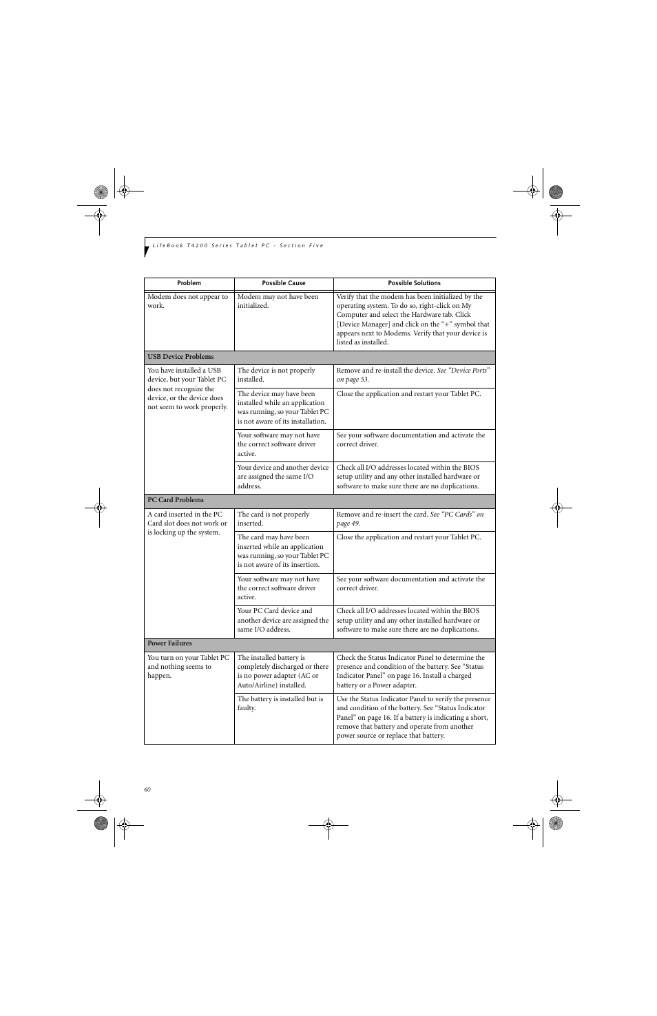 FUJITSU LifeBook Tablet PC T4220 User Manual | Page 70 / 136