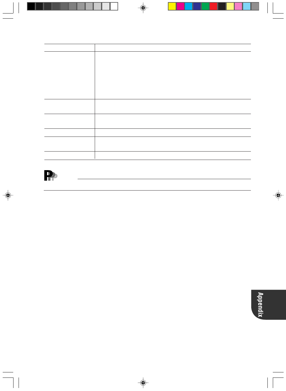 99 appendix point | FUJITSU DESKPOWER 5000 User Manual | Page 109 / 122