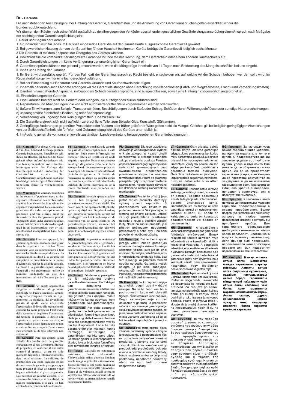Faber PRESADA PRS20 User Manual | Page 15 / 16