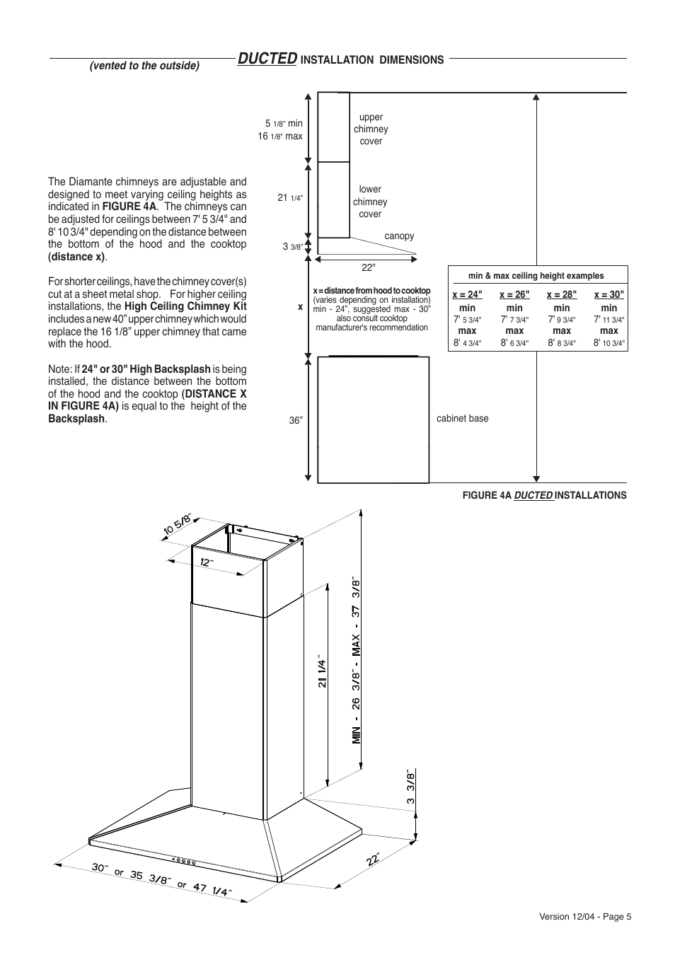 Ducted | Faber Diamante User Manual | Page 5 / 9