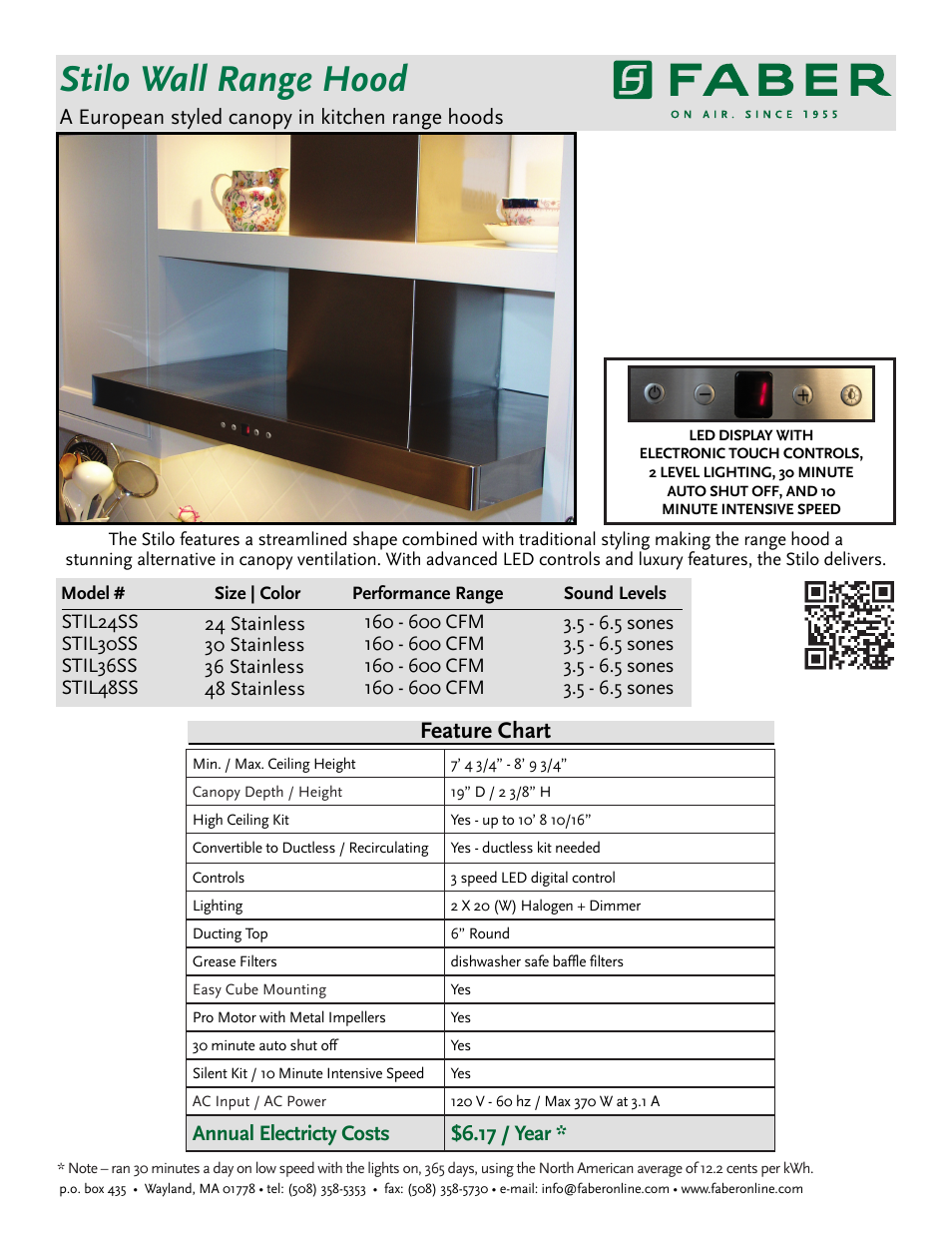 Faber STIL24SS User Manual | 2 pages