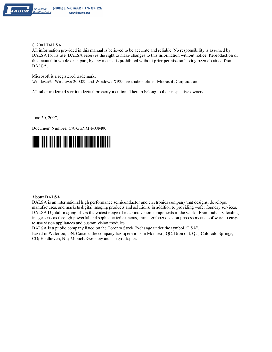 Ca-genm-mum00 | Faber Genie M1600 User Manual | Page 2 / 127