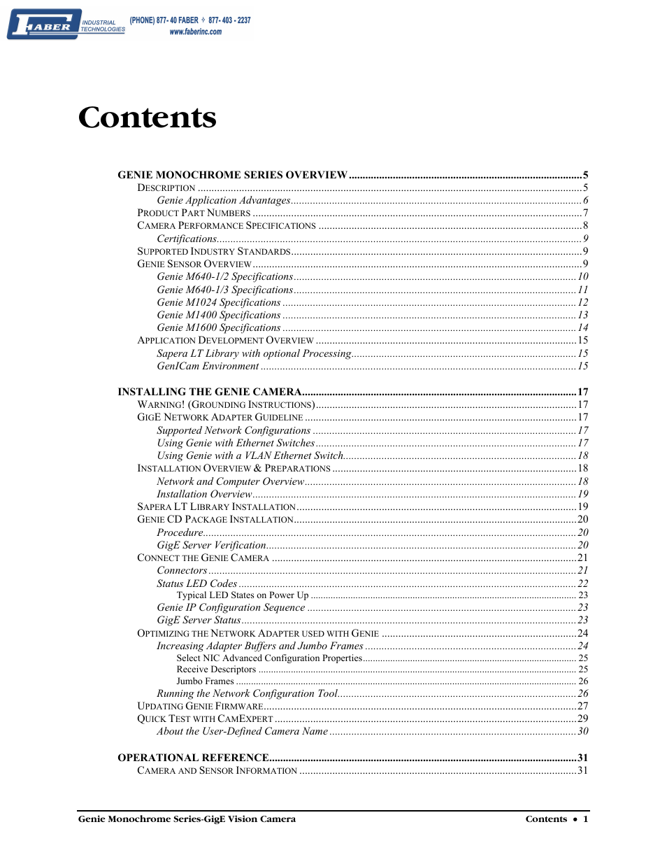 Faber Genie M1600 User Manual | Page 3 / 127