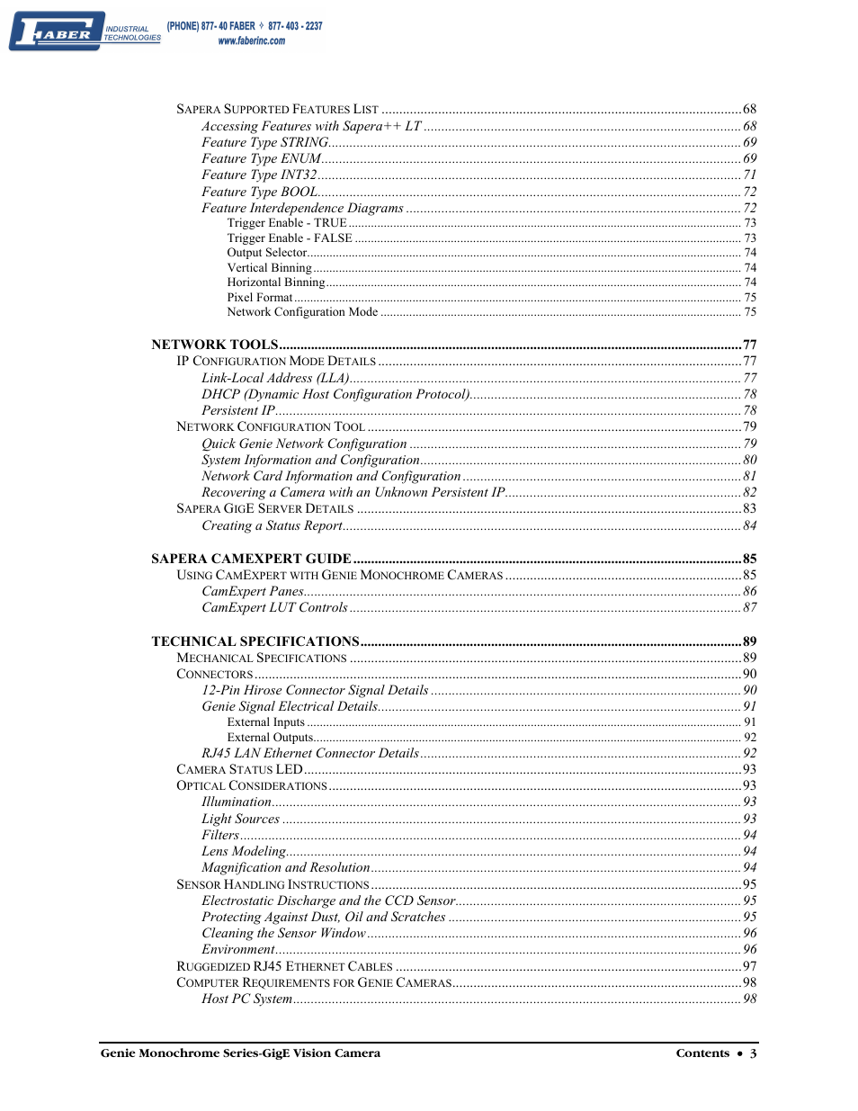 Faber Genie M1600 User Manual | Page 5 / 127