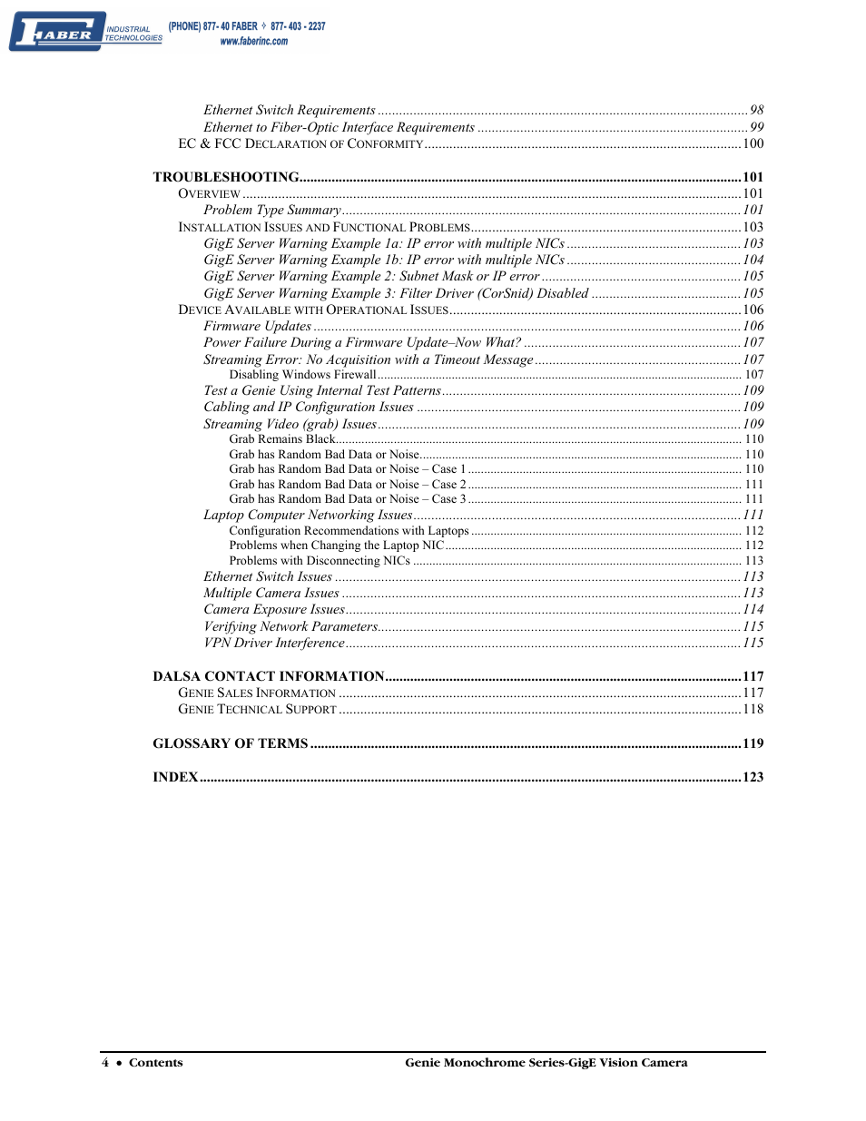 Faber Genie M1600 User Manual | Page 6 / 127