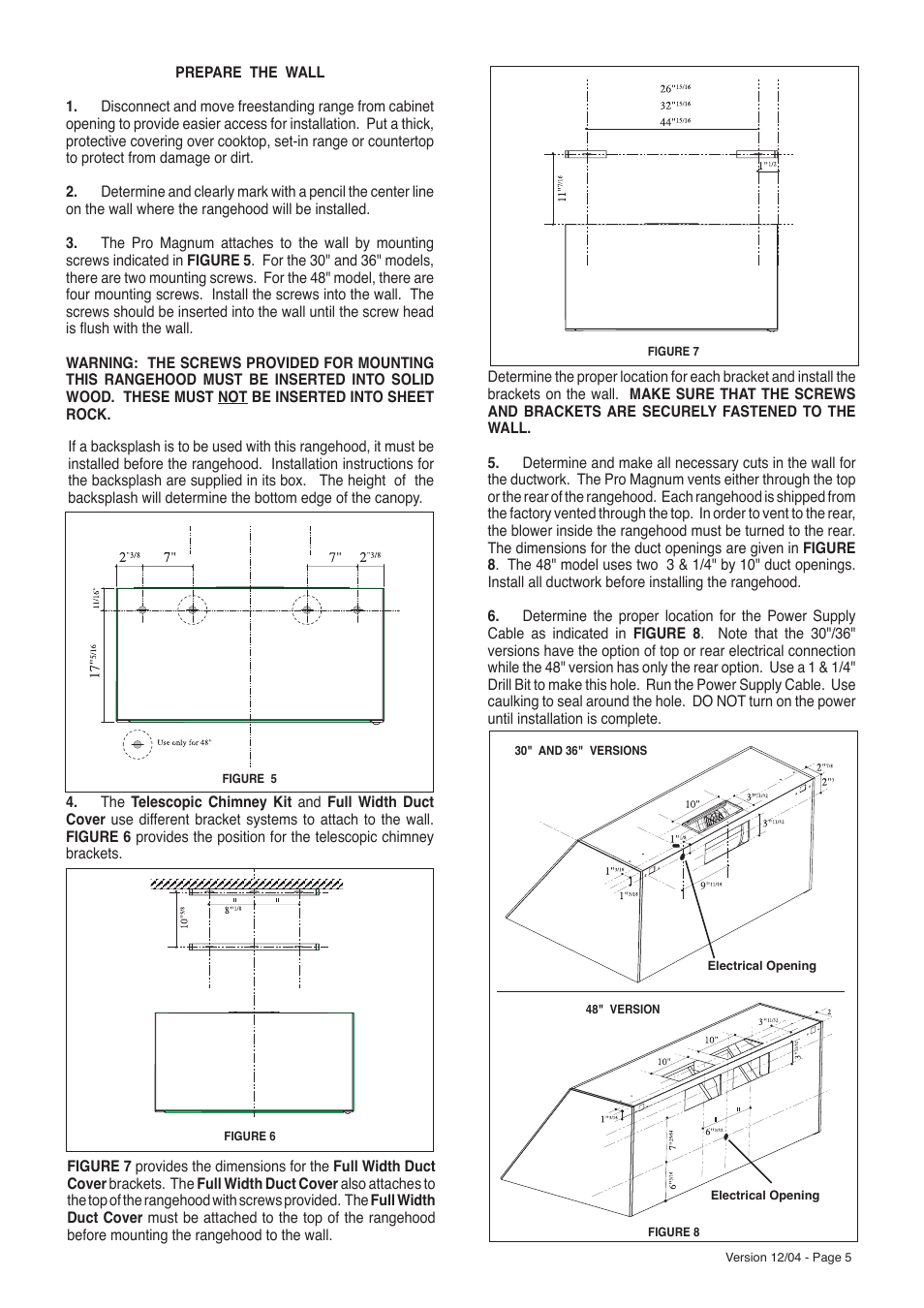Faber PRO MAGNUMw User Manual | Page 5 / 7