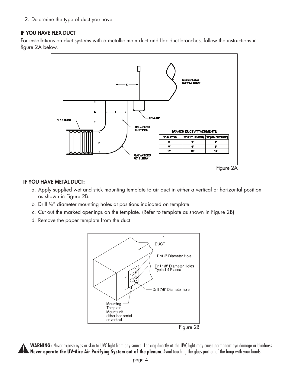 Field Controls UV-18HPC User Manual | Page 4 / 12